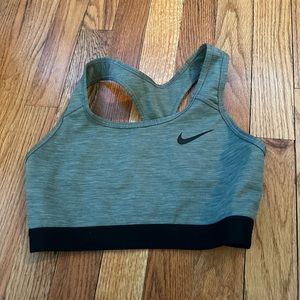 Grey sports bra